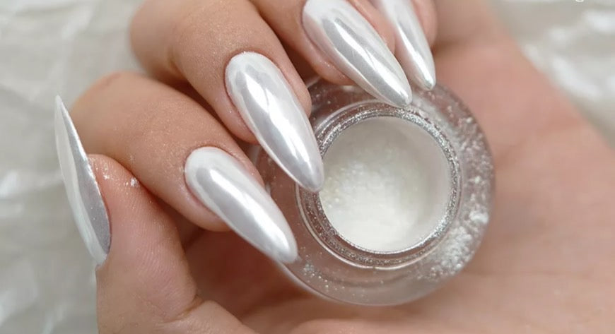 Cre8tion - Nail Art White Silk - 1g