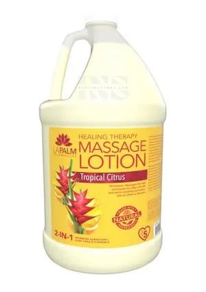 LA PALM Organic Healing Lotion Tropical Citrus Gallon