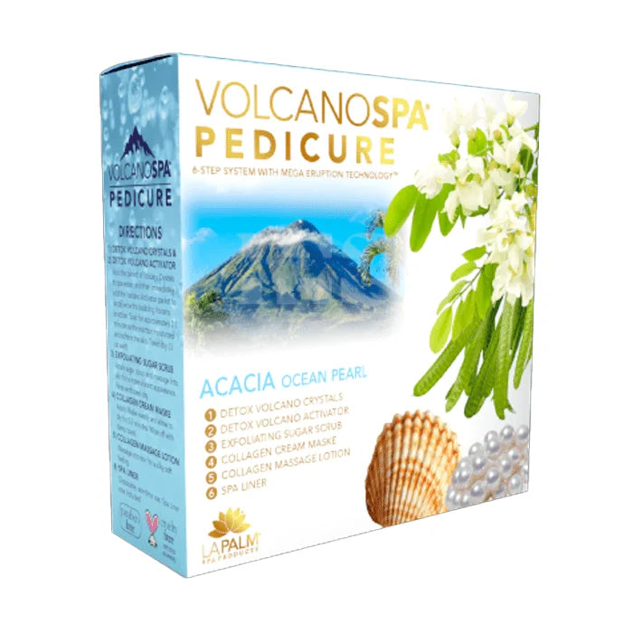 LA PALM Volcano Spa 6 Steps 36/Box - Ocean Pearl (Acacia)